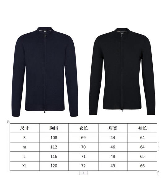 109-1实力工厂清库 BS男士拉链针织外套 50羊毛50羊绒 老朱穿L宽松合适 三色 商品图10