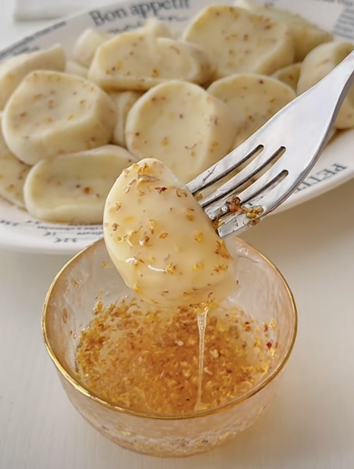 【NEW】糯叽叽的桂花蜜蘸酱麻薯  软糯拉丝 满口清香 满128自配送