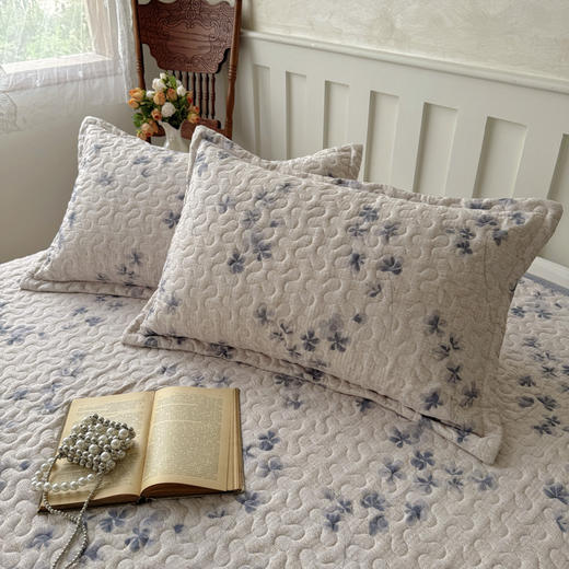 【妈妈辈最喜欢】简约加厚夹棉包边印花卡通床盖三件套 商品图9