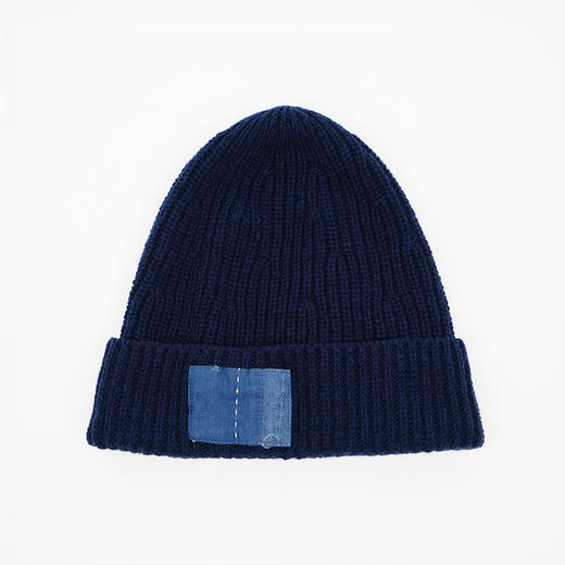 KUON Boro Patched Watch Cap 日本古布羊毛线帽 冷帽 商品图0