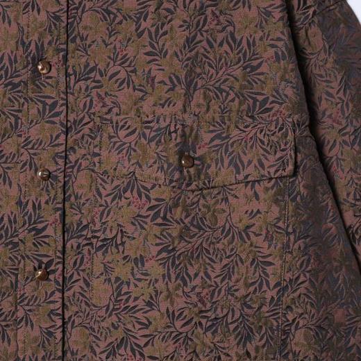 SDSA男士秋冬新款痞帅男装潮牌植物花卉印花纽扣翻领长袖衬衫百搭 商品图2