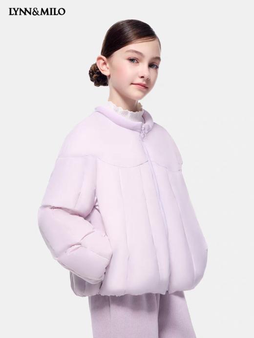 【春上新】8楼LYNN&MILO琳麦罗 亲子女童2025秋冬新款短款面包羽绒服冬装外套 商品图2