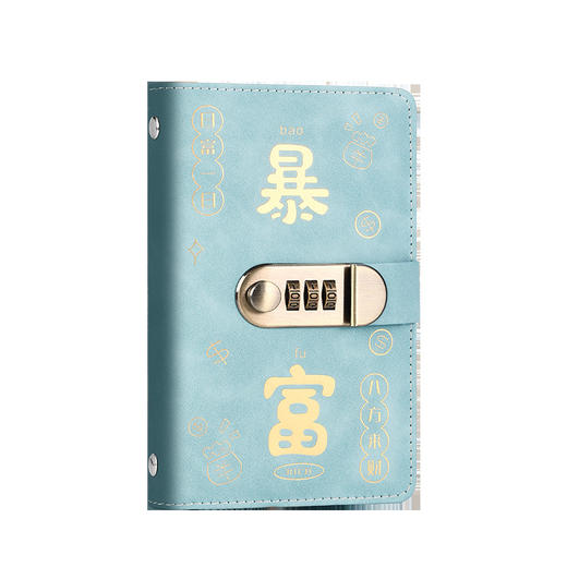 「升级密码锁款！现金收纳册」现金存钱本一万元密码存钱夹钱册大容量居家日用放钱网红新款1w记账本 商品图4
