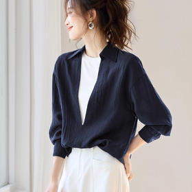 DANMO旦茉深v叠穿衬衫 | 今秋流行这件「叠穿衬衫」，显贵、显瘦、提气质！