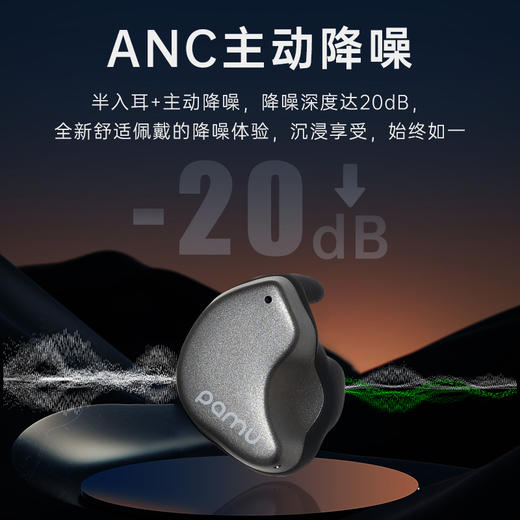 【下单前200名赠纳米防尘布】派美特 蓝牙降噪耳机  耳甲式设计 小巧便携 佩戴舒适 续航强劲 苹果安卓通用 商品图2