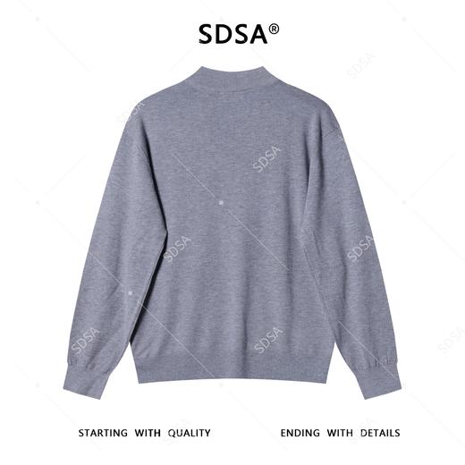 2571015SDSA男士秋冬新款痞帅男装潮牌简约纯色圆领针织衫毛衣百搭休闲 商品图5