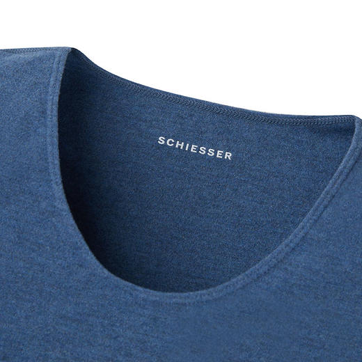 【棉莫双面磨毛随型裁】SCHIESSER德国舒雅男士随型裁双面磨毛V领保暖套装35/17907W 商品图3