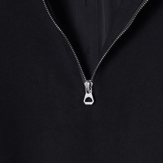 SDSA秋冬新款痞帅男装韩版简约半拉链翻领假两件卫衣百搭舒适上衣 商品图3