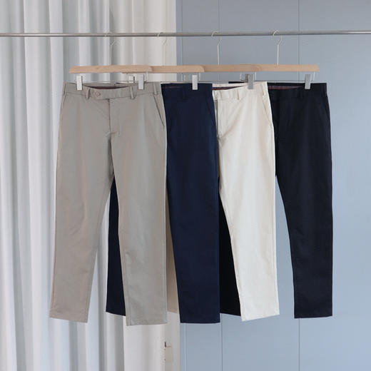 109-5 LP科技棉 男士商务休闲 微微小脚 长裤 抗皱舒适 老朱176-146穿L如图 商品图6