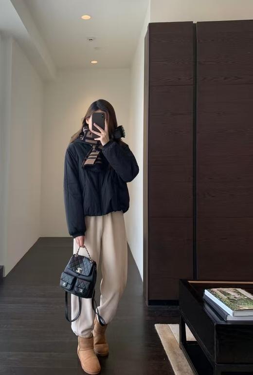 Lu*家同款W-R夹棉防风防水连帽外套 商品图12