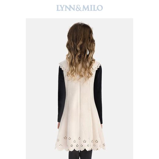 【春上新】8楼琳麦罗 LYNNMILO 浅卡其麂皮绒激光割花礼服裙 吊牌价：798元  活动价：239元 商品图2