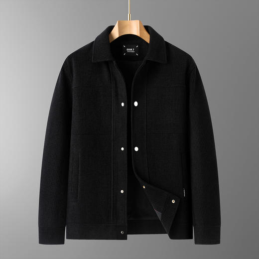 【DDT】大依优型大码男装秋冬厚款夹克外套时尚休闲商务翻领长袖外套百搭加肥加大 商品图2