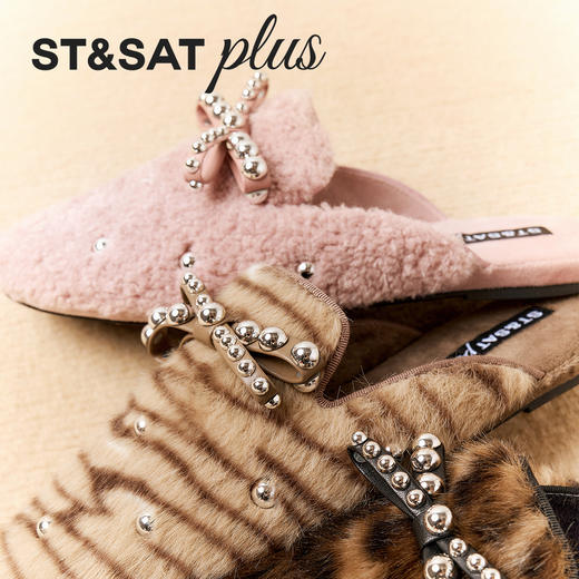 【微醺系列】星期六复古慵懒毛绒穆勒拖SSD4114156 商品图1