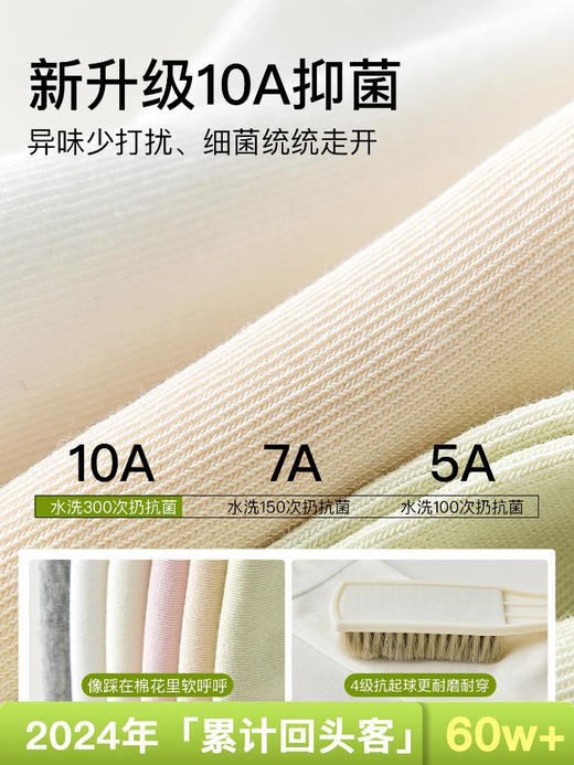 原价33.8 限时折扣16.9元【体慕】木耳边袜子女款纯棉春秋无骨短袜防臭吸汗中筒袜 商品图2