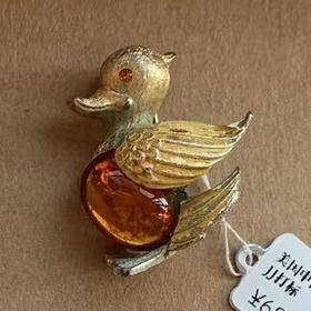 【苏州】美国中古果冻琉璃胸针JJ打标