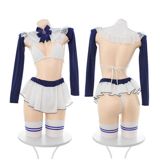 【情趣玩具学生制服系列】情趣内衣甜美性感学院风制服套装调情性趣露胸免脱诱惑 商品图10