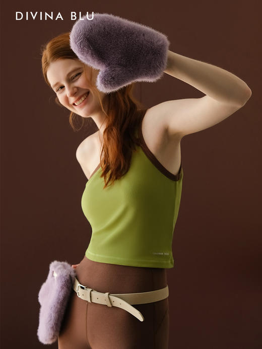 DIVINA BLU 多巴胺米兰貂手套 商品图3