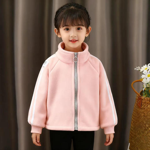 专一儿童奥粒绒外套男女中大童宝宝秋冬季加绒加厚保暖上衣外穿90-160 商品图8
