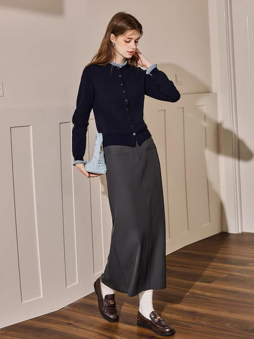 全羊毛！妖精经典同款~！花边小香风针织开衫！ 商品图1