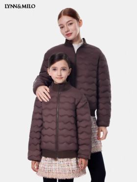 【春上新】8楼LYNN&MILO琳麦罗 亲子女/男童2025春秋冬新款短款羽绒服百搭外套