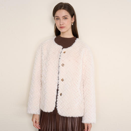 EITIE爱特爱白色短款时尚2025冬季新款保暖外套D2503929 商品图2