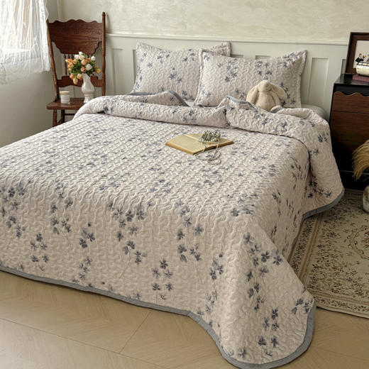 【妈妈辈最喜欢】简约加厚夹棉包边印花卡通床盖三件套 商品图10