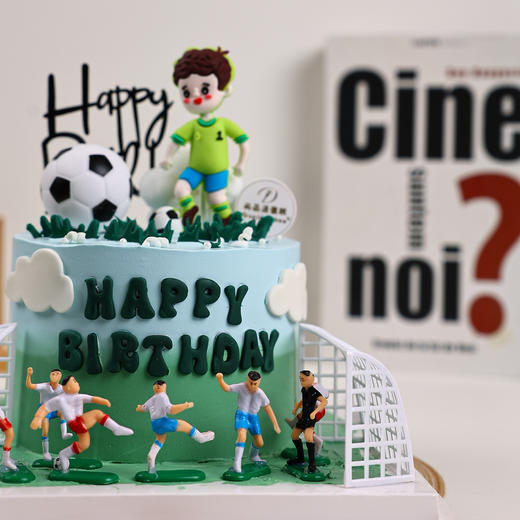 足球主题鲜果生日蛋糕｜为足球迷打造的活力生日惊喜+赠送LED发光生日帽【惠州】 商品图3