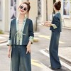 新中式超火感阔腿裤穿搭两件套HR-GJC2517 商品缩略图3