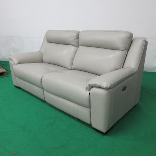 【OUTLET】3人2边电动沙发 德约克-F NV 浅灰 商品图0