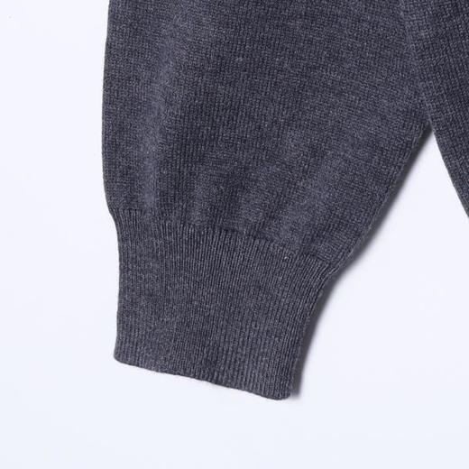 6292SDSA男士秋冬新款痞帅男装韩版简约半拉链V领假两件针织毛衣百搭 商品图4