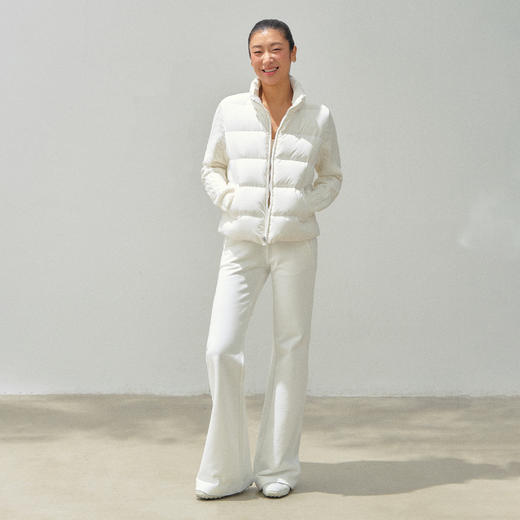 Ariseism 美式复古设计感立领针织拼接羽绒服女秋冬新款保暖上衣 商品图4