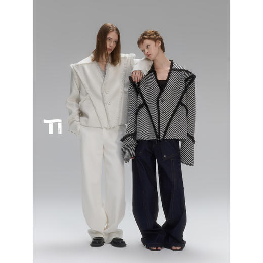 启世录TIWILLTANG“秩梏御衡”拉毛短款夹克 商品图2