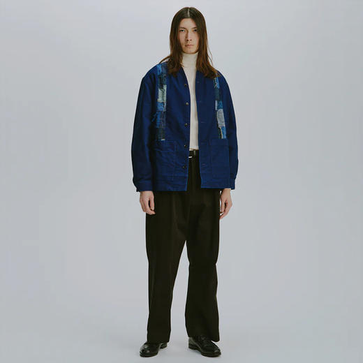 KUON Boro Striped Shirket 古布拼接和式风夹克外套 商品图1