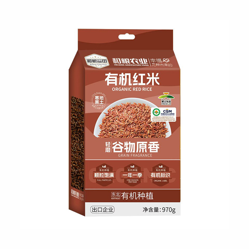 自营-黑龙江黑土地有机红米 970g