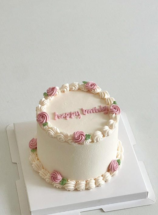 粉色复古玫瑰（中间字可更改） 商品图1