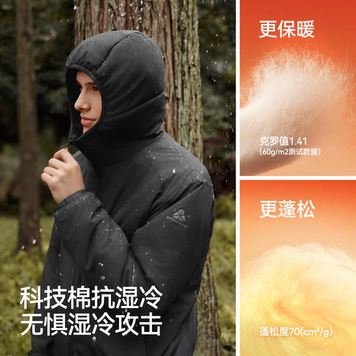 森马棉服男发热科技棉外套三防保暖棉衣2025新款冬装连帽上衣青年 商品图2