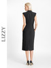 LIZZY 早秋 优雅气质OL一片式西装领商务通勤无袖收腰连衣裙7711 商品缩略图3