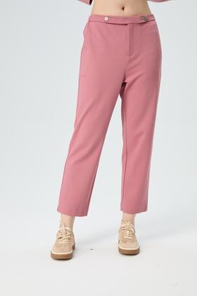 水淼春秋新款弹力显瘦加厚直筒裤1651