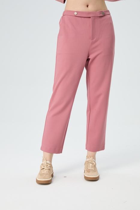 水淼春秋新款弹力显瘦加厚直筒裤1651 商品图0