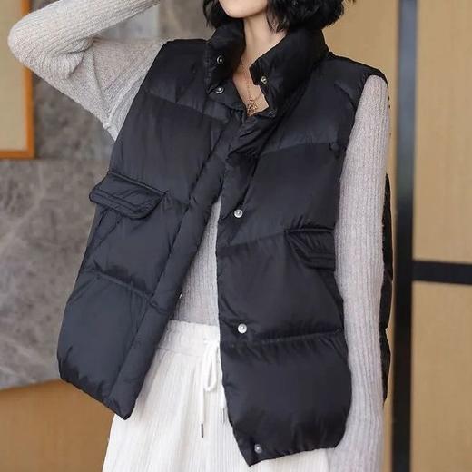 90%白鸭绒韩版宽松百搭羽绒马甲 211 商品图3