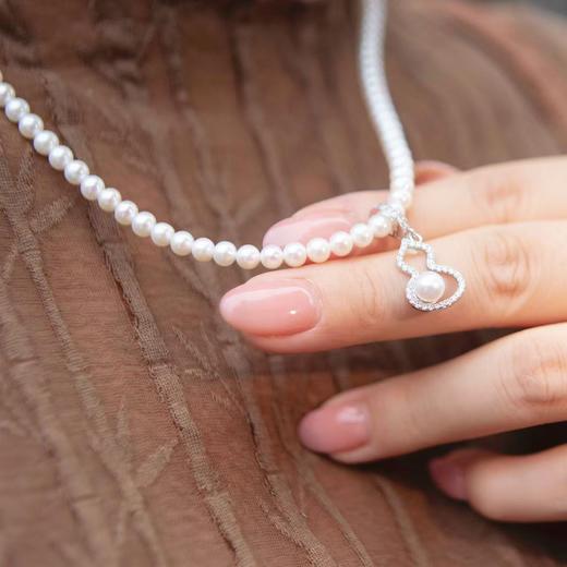 一周发货【淡水珍珠吊坠 万能扣】诸暨轻奢珍珠吊坠链扣，珍珠正圆几乎无暇品质、微瑕品质，一扣多用秒变新款 适配珍珠项链肖邦链素链！珍珠素链、肖邦链，每天换着花样戴~ 商品图1