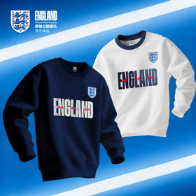 【官方正版】英格兰国 家队 |  秋季新款圆领卫衣蓝白双色男女款
