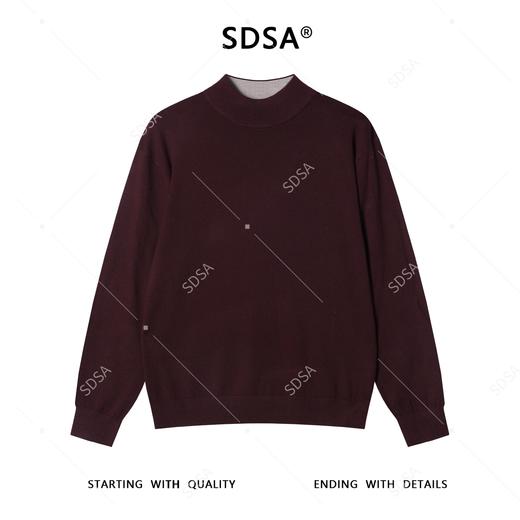 2571015SDSA男士秋冬新款痞帅男装潮牌简约纯色圆领针织衫毛衣百搭休闲 商品图1