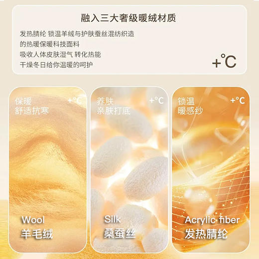 Bimilie 裸氨羊毛蚕丝发热背心 商品图4