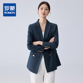 罗蒙女士春秋长袖西服舒适休闲百搭简约职场商务气质单西外套女