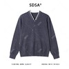 6292SDSA男士秋冬新款痞帅男装韩版简约半拉链V领假两件针织毛衣百搭 商品缩略图1