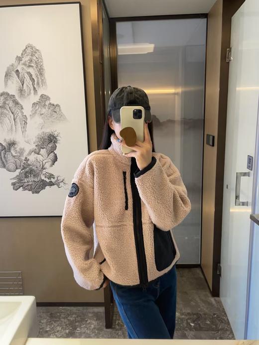 加拿大大鹅羊羔毛立领稀缺黑标羊毛外套 商品图6