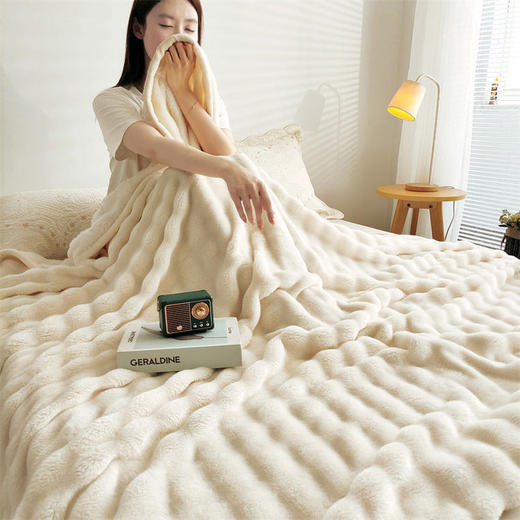 限量【一梦独家花型高品质泡泡毯】🔸AB双面，保暖加倍，睡起来超舒服   🔸单层双面绒加厚，不易起球、不掉色、无静电   🔸用料超足，3秒速热黑科技，长时间恒温保暖-CSYP 商品图7