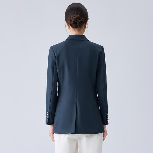 罗蒙女士春秋长袖西服舒适休闲百搭简约职场商务气质单西外套女 商品图3