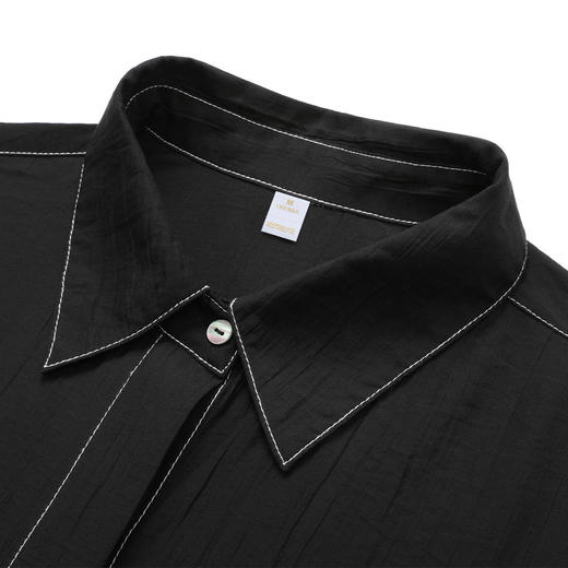 【商务优雅】罗蒙春秋女士长袖衬衫简约透气易打理日常衬衣女通勤工作 商品图4